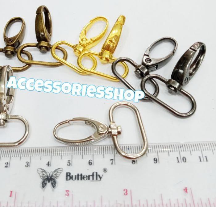 

▌▌▌ cantelan 2,5cm bulat/cantelan tas/kait tali tas/kaitan tali lanyard/kaitan tali nametag-1pcs