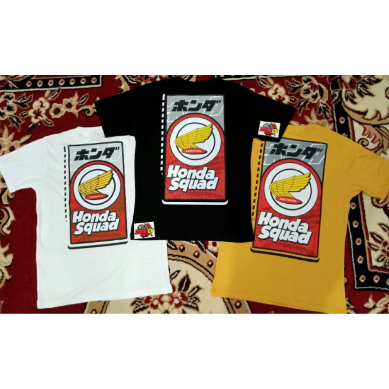 KAOS HONDA SQUAD HONDA GANK RACING / KAOS CB GL MP TIGER C70 HEREX INDONESIA / KAOS RACING ORIGINAL