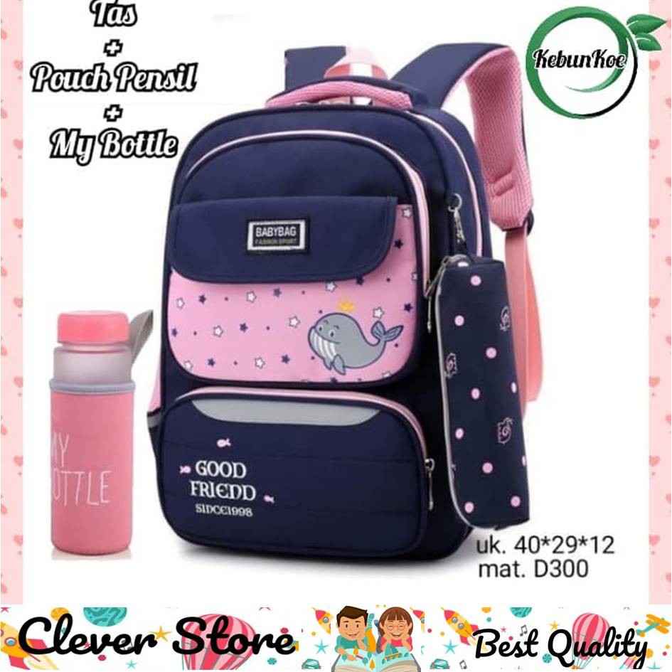

Tas Sekolah Anak Wanita Tas Wanita Set My Bottle dan Tempat Pensil TERMURAH