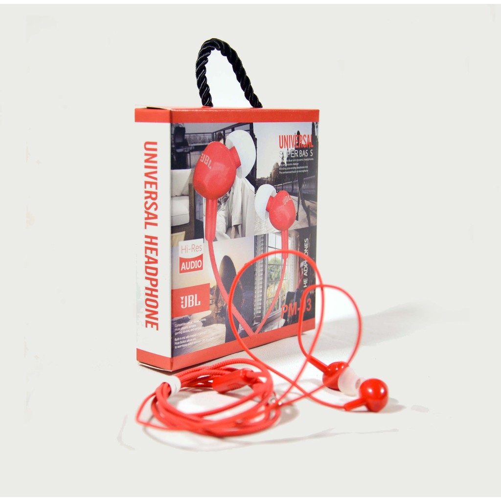 Headset Handsfree Jbl PM 03 stereo Earphone