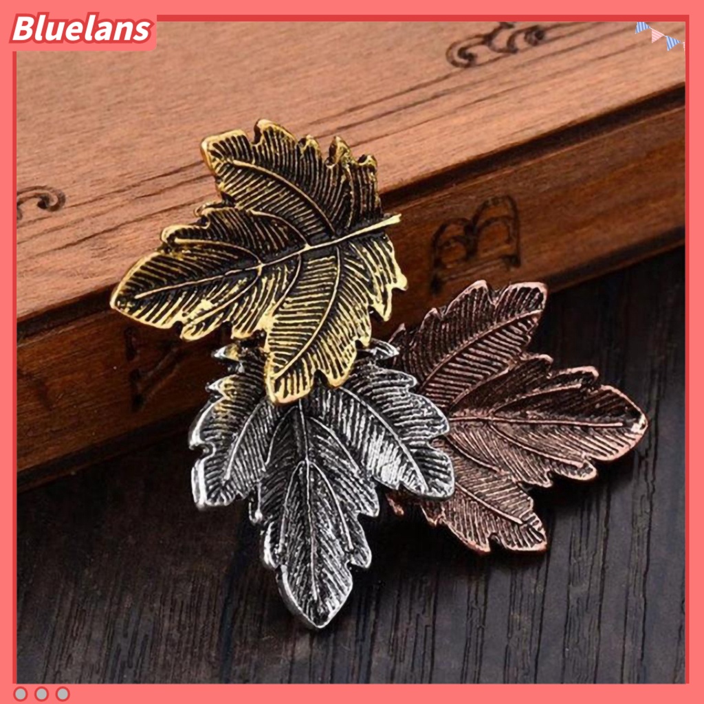 Bluelans Vintage Three Leaves Alloy Brooch Pin Scarf Sweater Dress Women Decor Gift