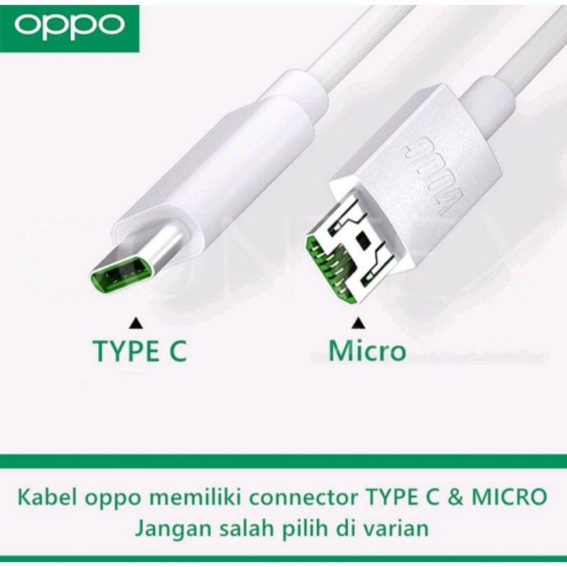 Kabel Data Original Oppo Mirco / Type C 4A VOOC