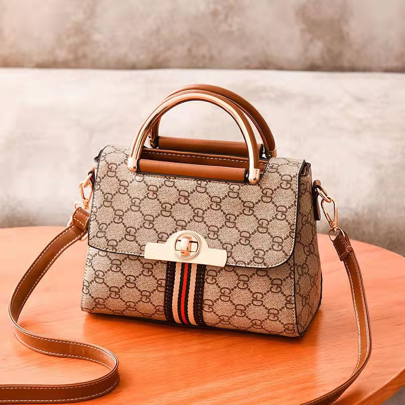 BJ64428 - BLACK/BROWN/COFFEE - TAS JINJING TOTEBAG HANDBAG SLEMPANG WANITA FASHION IMPORT MODIS ELEGAN TERMURAH TERLARIS TERBARU BAGSTORE JAKARTA TAS BATAM ZC4428