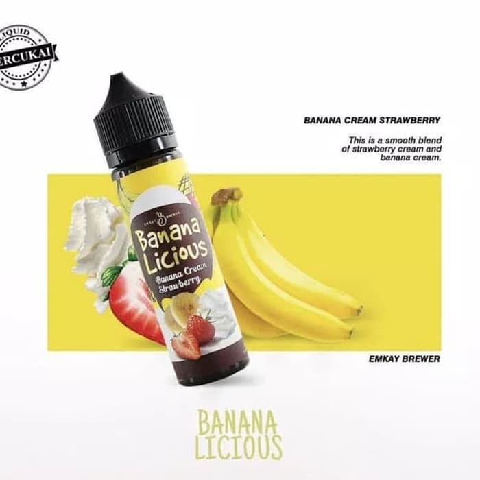 liquid BANANALICIOUS / CHOCOLICIOUS 60ml 3&amp;6mg by Emkay berpita cukai