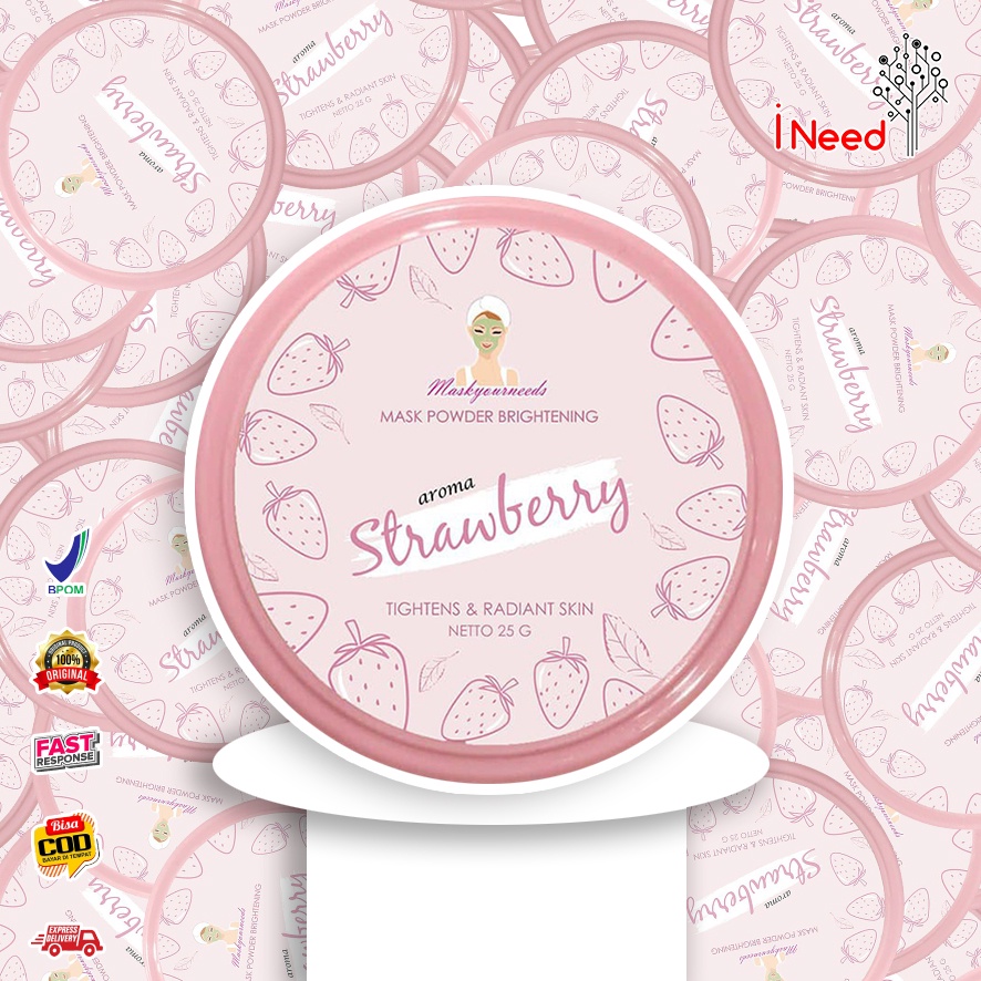 (INEED) MASKER Maskyourneeds STRAWBERRY BPOM 25G