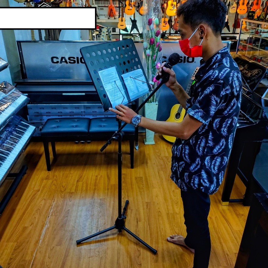Stand book Besi Besar Tiang Mic Panjang Boom Lantai ORIGINAL TERBAIK