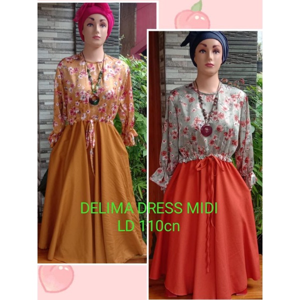 Dress baju gamis maxi/midi modern terbaru trend 2023