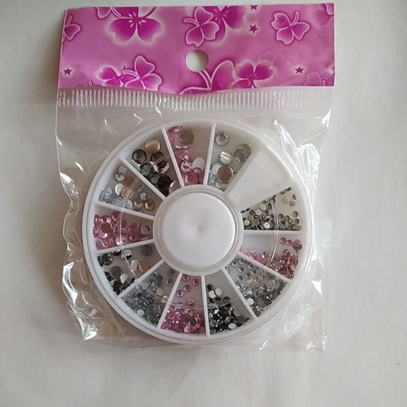 Rhinestone 3mm/Manik-manik untuk Nail Arts/Dekorasi Henna/Berlian Imitasi 3mm