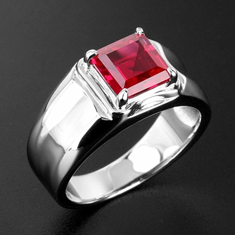 Cincin Batu Permata Kristal 3 Warna Untuk Pria Dan Wanita