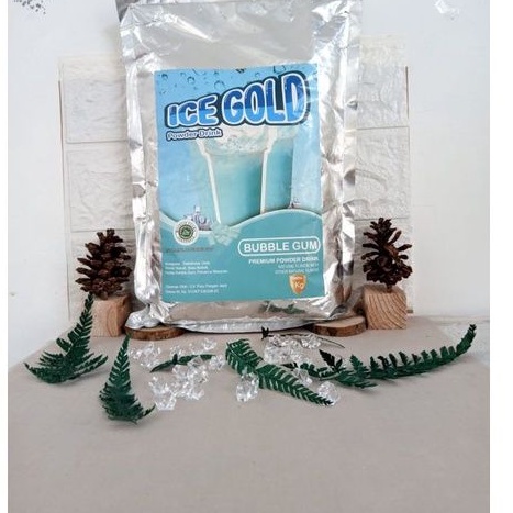 

Powder Drink Premium Ice Gold Mix Rasa Bubble Gum 1 Kg