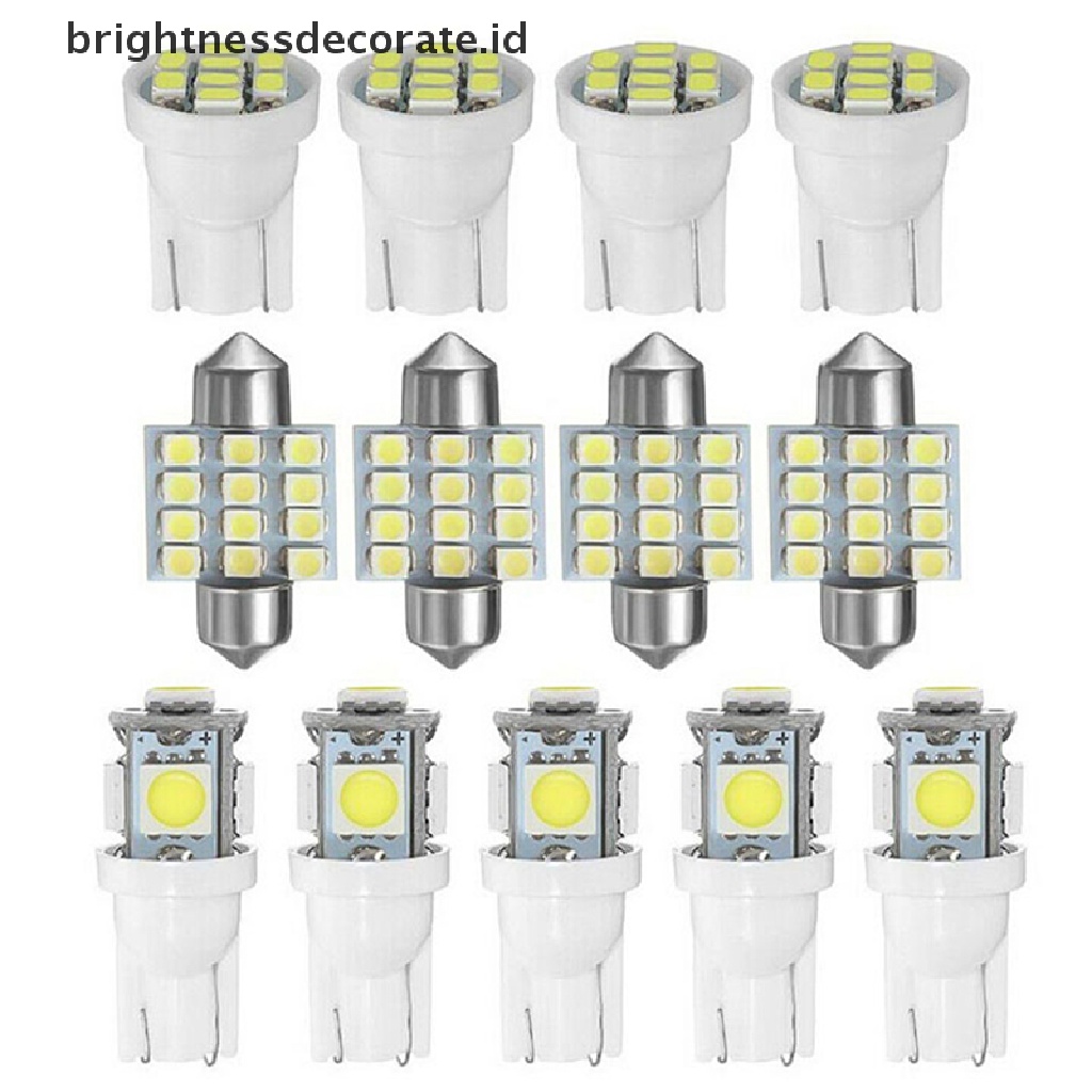 13pcs Lampu Led 12v Untuk Plat Nomor Mobil