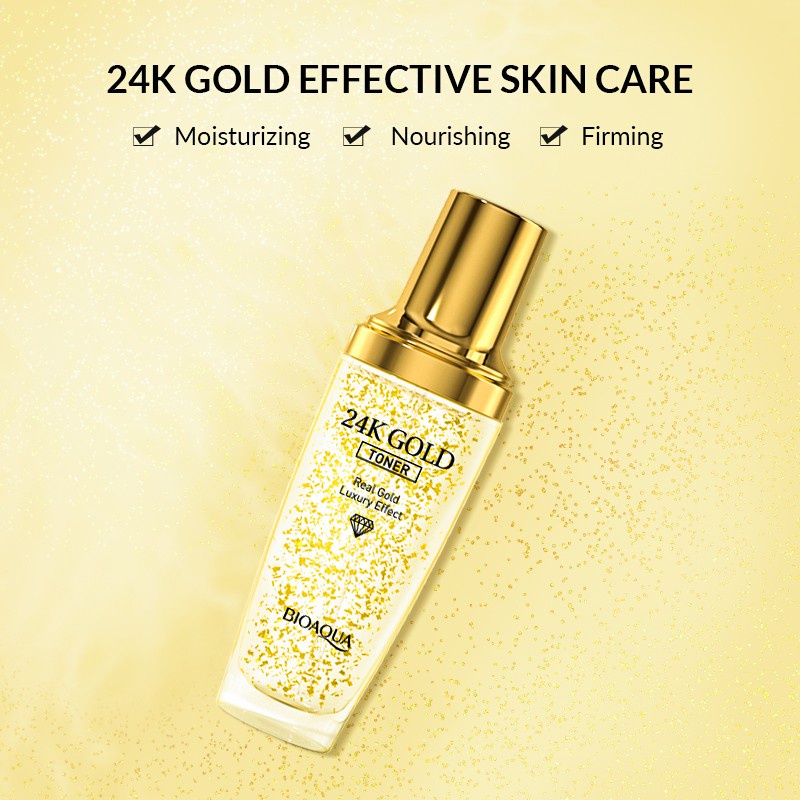 ✨ AKU MURAH ✨ BIOAQUA 24K Gold Toner 100ml hydrating Toner BPOM