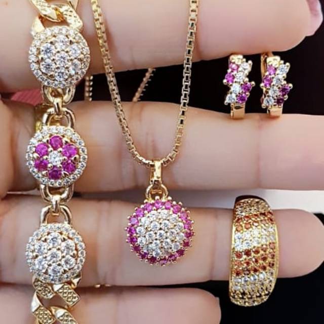 Set perhiasan xuping lapis emas 24k 2332