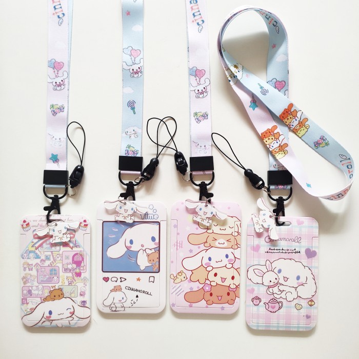 

Hemat Id Card Holder Name Tag Lanyard / Kalung Kartu Cute Cinnamoroll Sanrio Promo