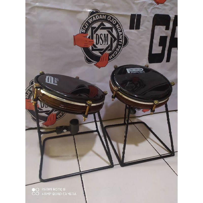 Tam/Tung Duduk Habsy Alat Musik Perkusi Tam Duduk untuk Habsyi Ukuran 8 Inci