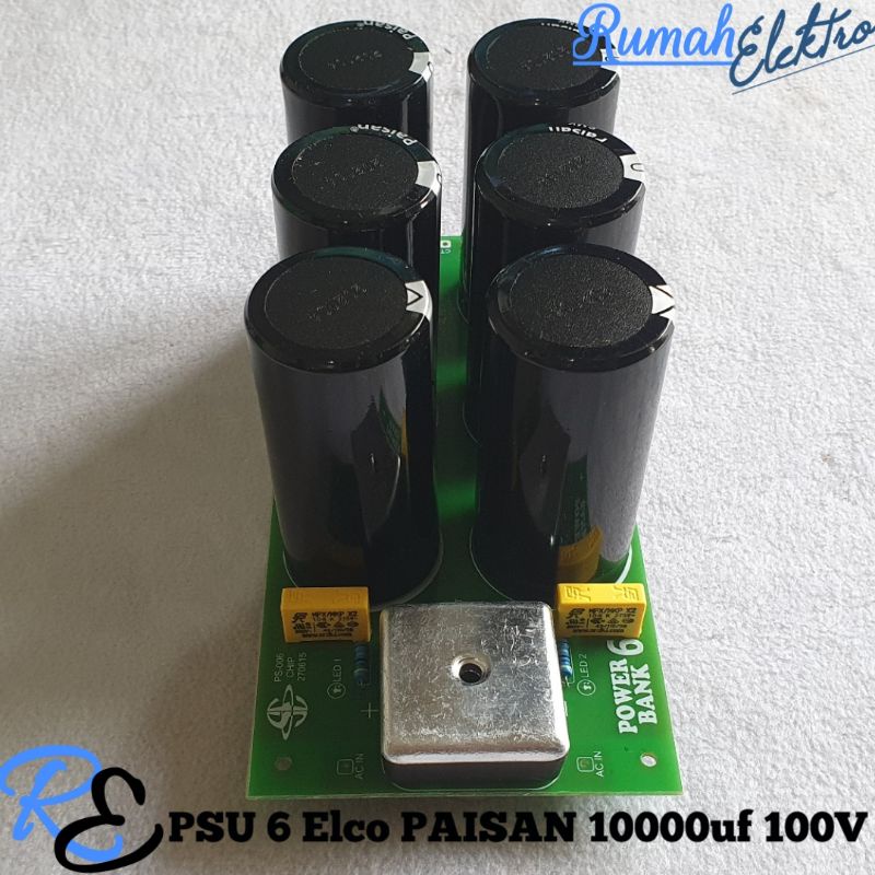 Kit PSU 6 Elco PAISAN 10000uf 100V Dioda Kotak
