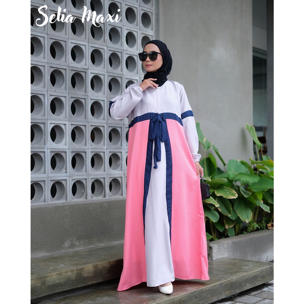 Gamis Moscrepe Polos Jumbo Kombinasi Part 2