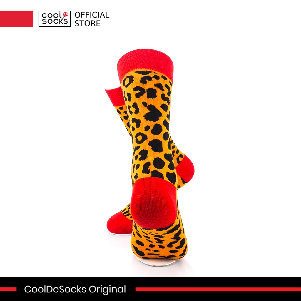 Kaos Kaki CoolDeSocks Original | Animal Pattern - Leopard