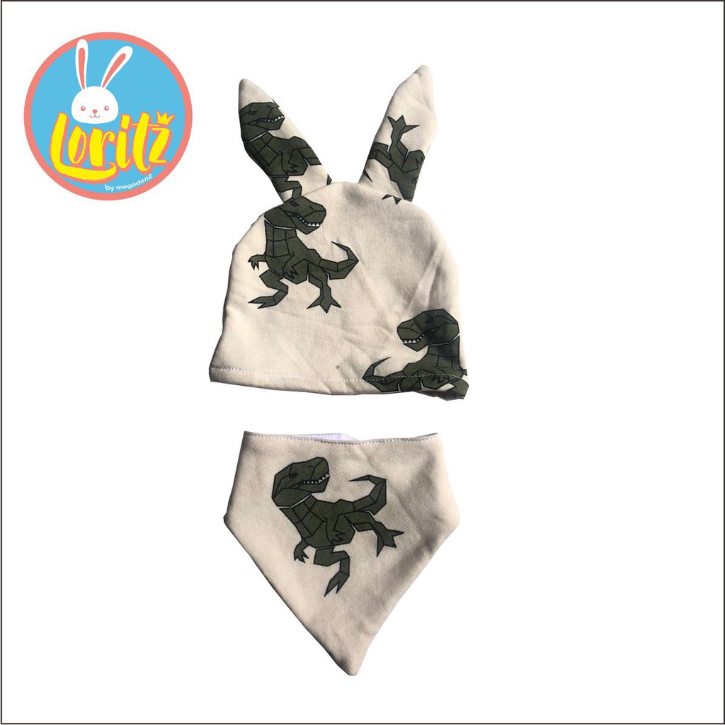 Bib slaber bayi / celemek makan bayi / slabber segitiga 1 set