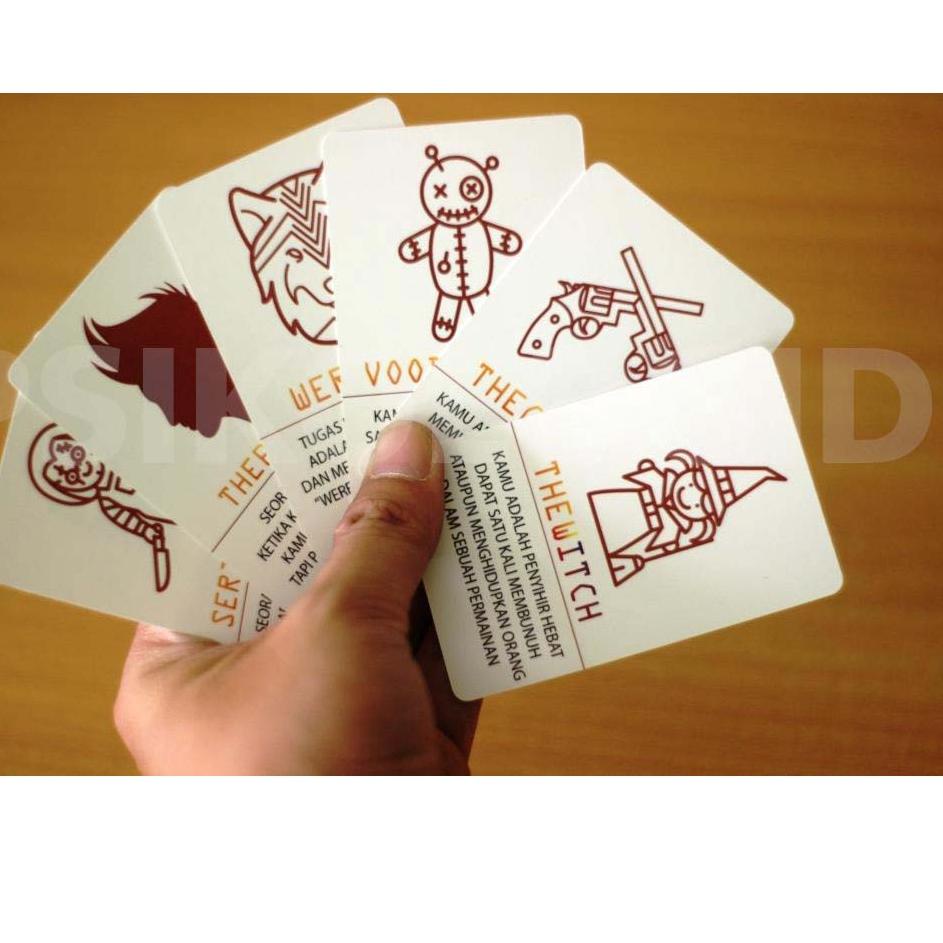 Sedang Promo (Board Games) -  Werewolf / Mafia Games White Edition