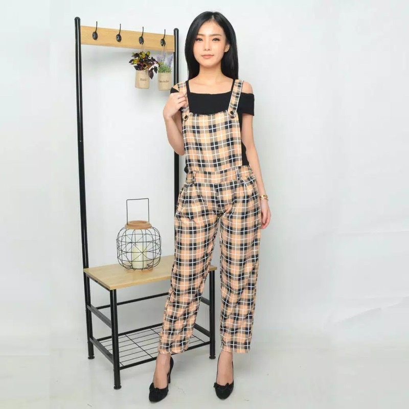 BUNA OVERALL KOTAK SQUARE // JUMPSUIT KOTAK SQUARE