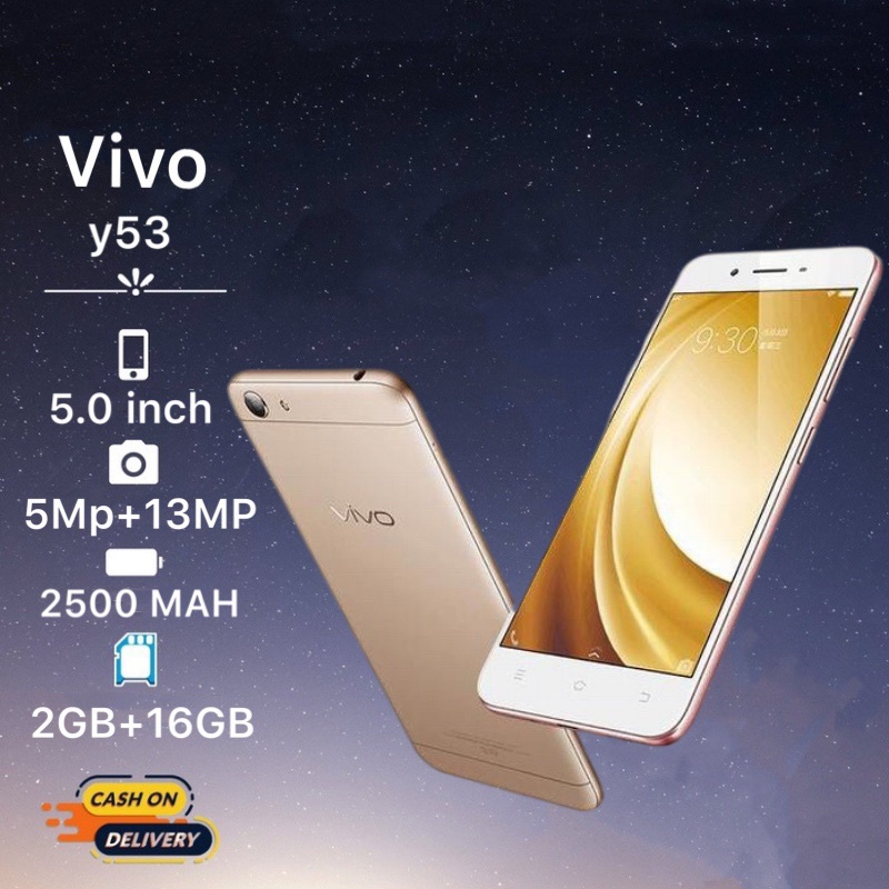 Vivo Y53 2+16GB Garansi Toko 1 Tahun Bisa COD