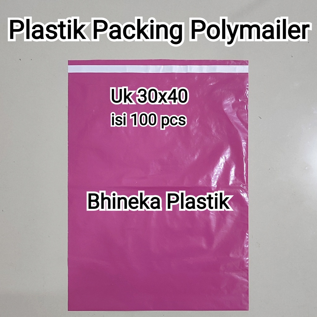 Plastik Packing Lem / Polymailer Uk 40x50 (50pcs), 35x45 (50pcs), 30x40 (100pcs), 25x35 (100pcs), 20x30 (100pcs), 17x30 (100pcs), 15x25 (100pcs)  Plastik Olshop / Baju,  Plastik Lem