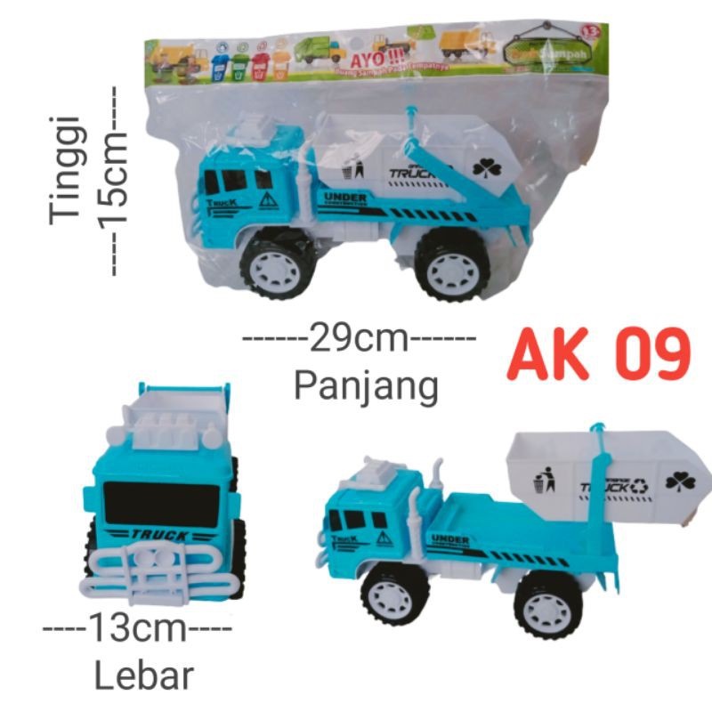 MAINAN ANAK MOBIL TRUK PENGANGKUT SAMPAH KODE AK.09 MURAH