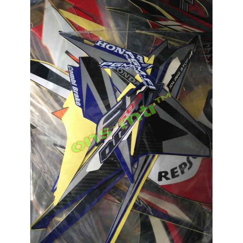 striping / sticker lis body motor vario 125 f1 cbs tahun 2013
