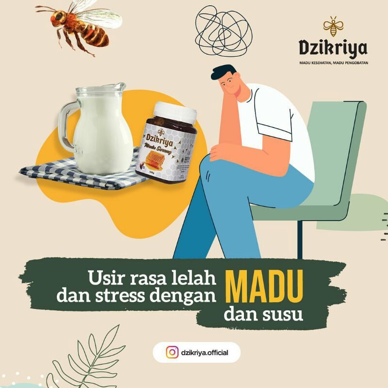 

NG Madu DZIKRIYA ZIKRIYA ADZIKRIYA Herbal Hutan Sarang Pahit Super Murni Asli