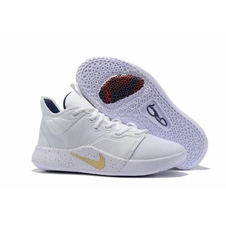 nike pg 3 nasa white gold