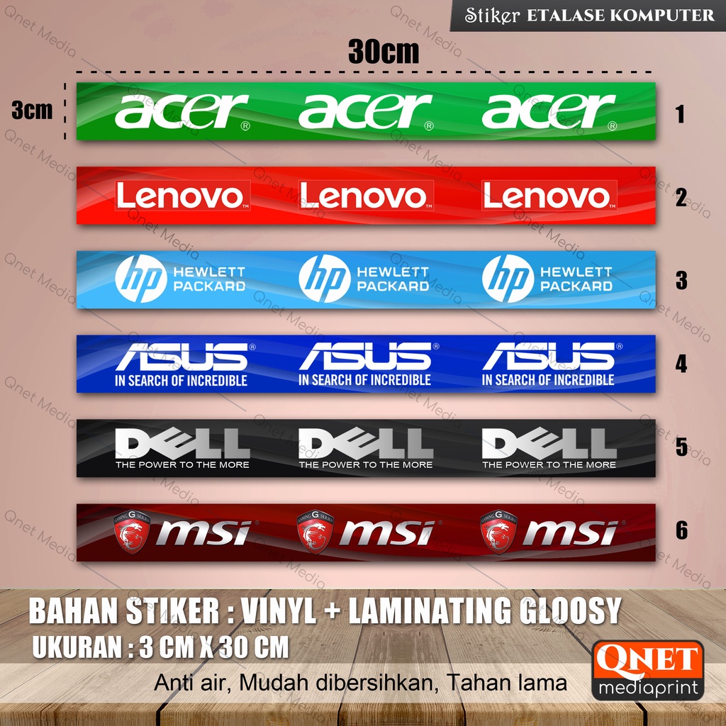 

STIKER ETALASE KOMPUTER LOGO + LAMINATING GLOSSY