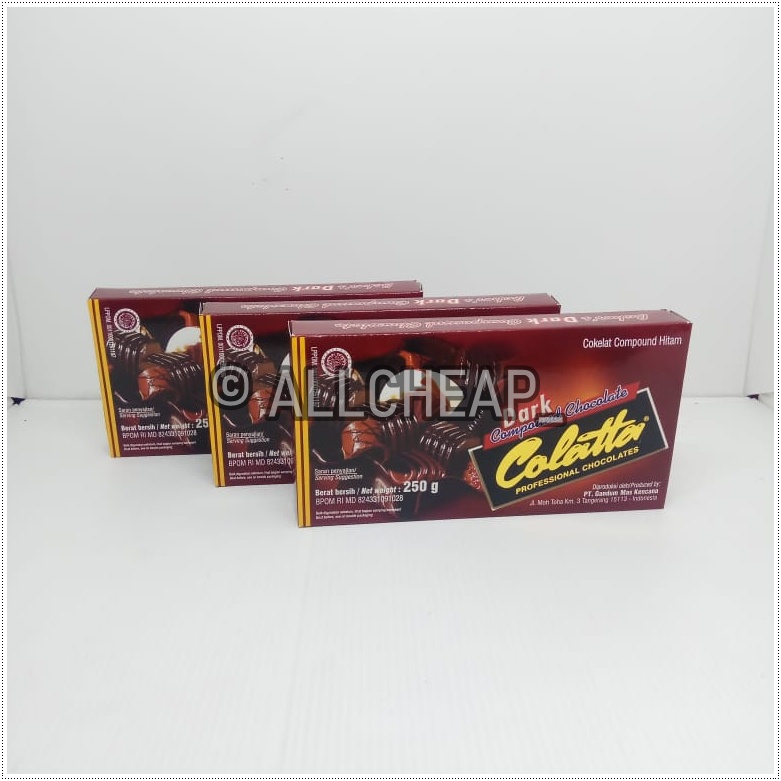 PROMO SHOPEE COLATTA DARK COMPOUND chocolate 250gr