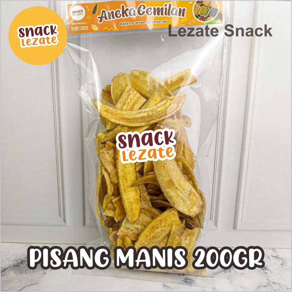 

Kripik PIsang Manis 200gr Kiloan Murah / Kripik Pisang Kepok Tipis Keripik Pisang Manis Madu Lampung WAP SHOP