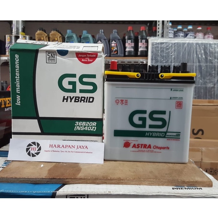 AKI MOBIL GS ASTRA HYBRID NS40Z / 36B20R (35 AH) (BASAH)