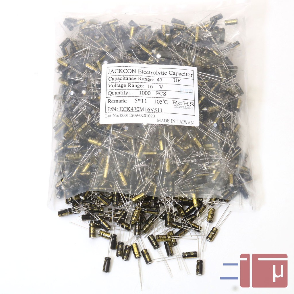 x10 Elco 47uf 16V Jackcon Original Taiwan