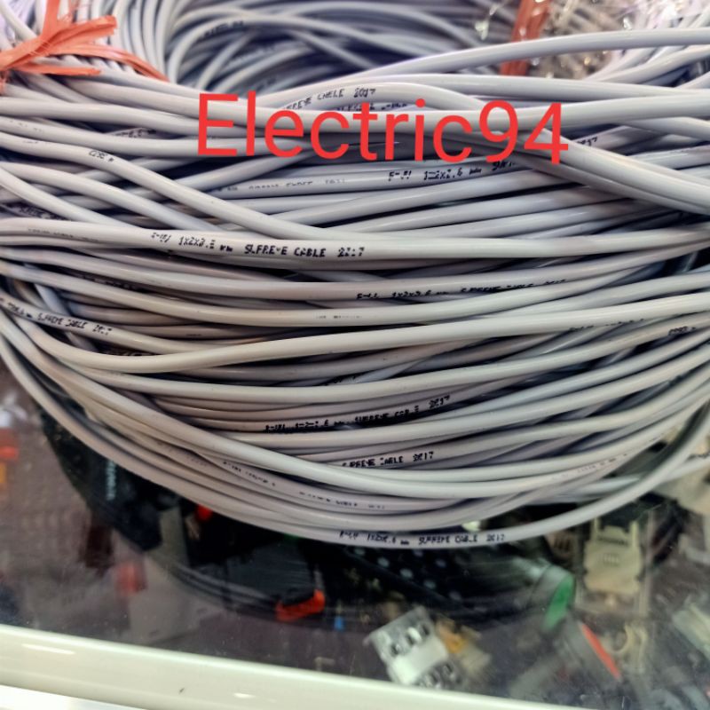 kabel telpon 1 x 2 x 0.6mm supreme meteran