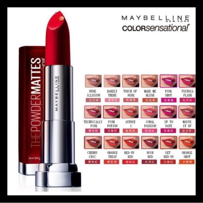Terpercaya Lipstick Maybelline Powder Matte Lipstik Maybeline The Powder Mattes Fast Respon]