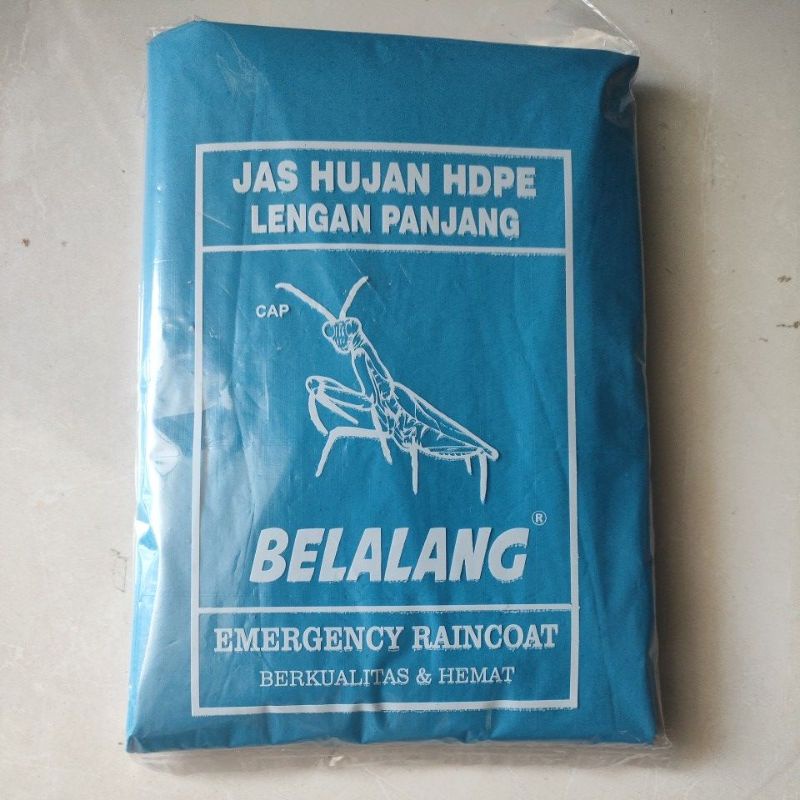 Jas Hujan Plastik Lengan Panjang Tebal Bagus Belalang mirip Bambu atau Tebu bukan Stelan LDPE
