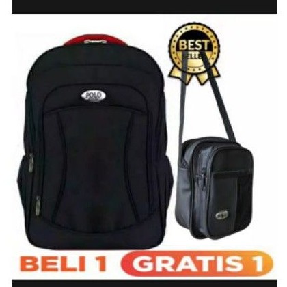 RANSEL POLO BELI 1 GRATIS 1 ( HARGA GROSIR ) Tas Gendong Kantor dan Sekolah