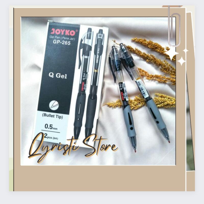 

JOYKO - GEL PEN GP-265 /PENA HITAM /PULPEN /ALAT TULIS