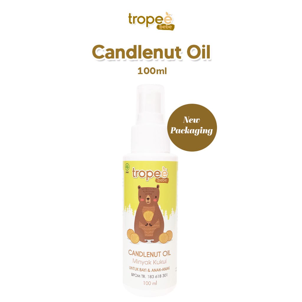Candlenut Oil Baby Tropee Bebe 100 ml Minyak Penyubur Rambut Bayi - Minyak Kemiri (Candlenut Oil) 10