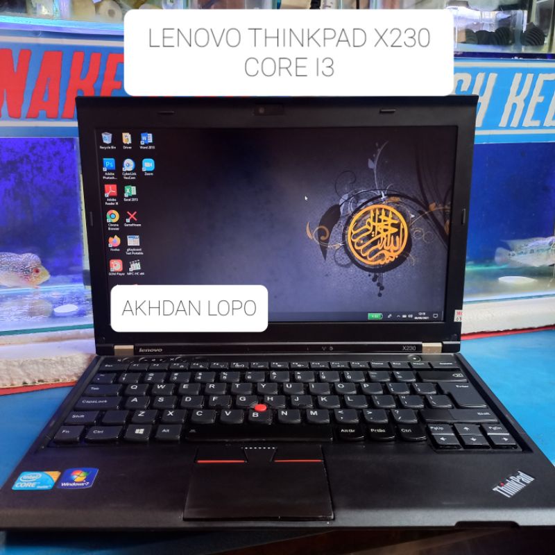 LAPTOP LENOVO THINKPAD X230 CORE I3 RAM 4GB HDD 320GB TERMURAH BERGARANSI