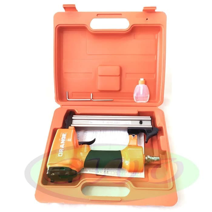 staples angin tembak paku Mesin air nailer F30 Orange EZ