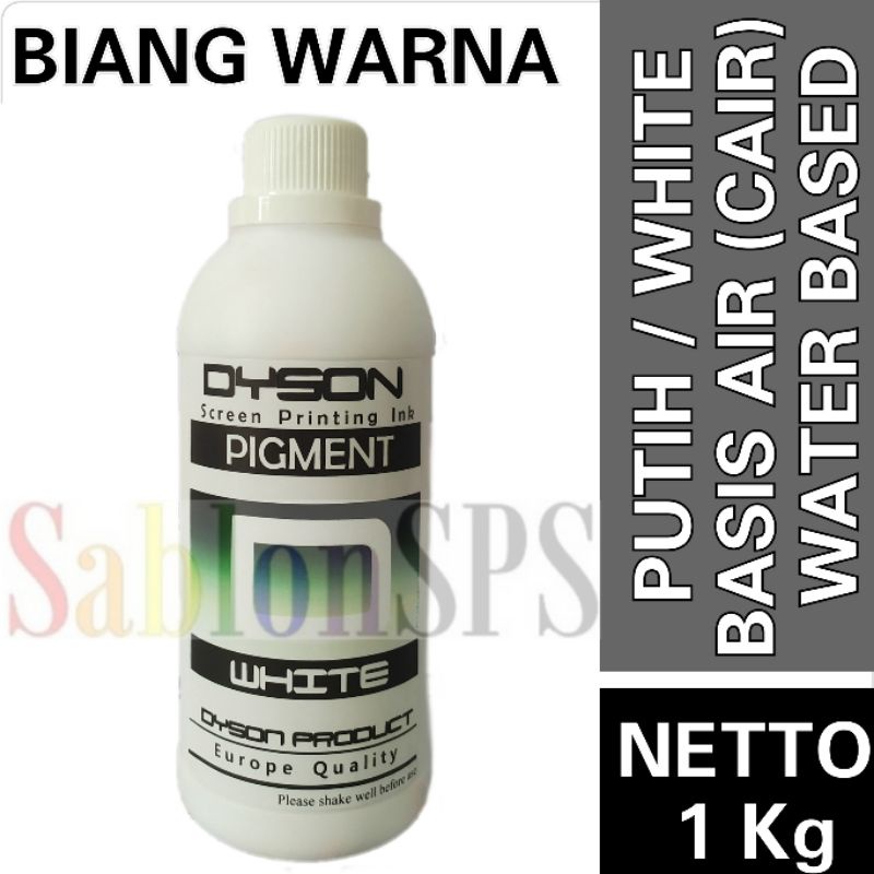 BIANG WARNA CAT SABLON WARNA PUTIH 1KG