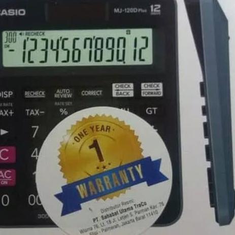 

✽ CASIO MJ-120D - Check & Correct Kalkulator ♟