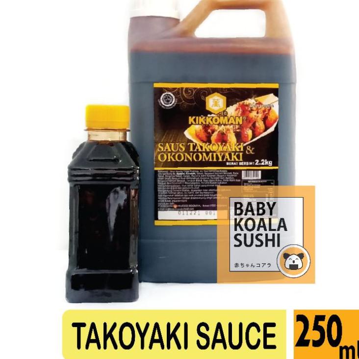 

Paling Bagus--KIKKOMAN Takoyaki sauce 250ml Halal | Saus Topping Takoyaki & Okonomiyaki