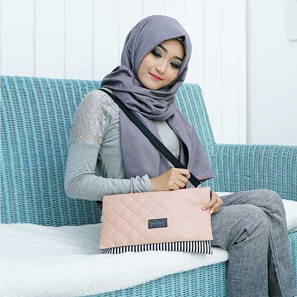 Tas Kanvas Clutch Maika etnik LANJI untuk Wanita