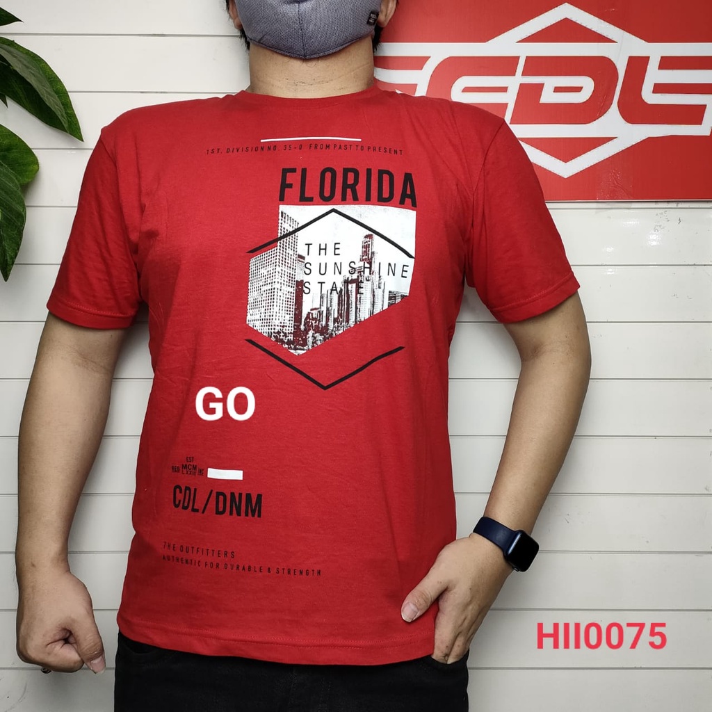 gos LRA CDL By (CARDINAL) KAOS T-Shirt Pakaian Pria Atasan Casual Santai Original Lengan Pendek