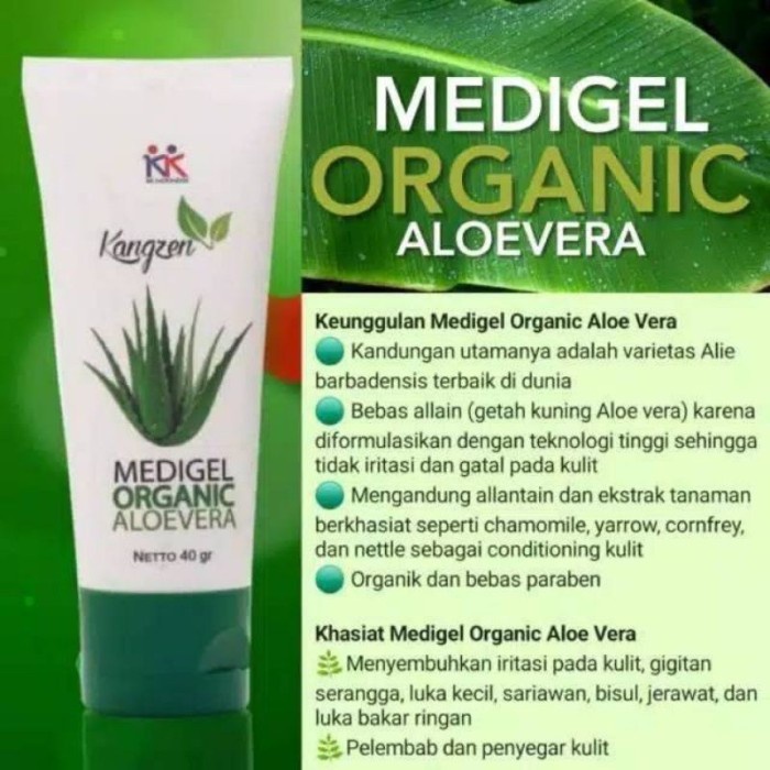 

Medigel Organic Aloe Vera Tube